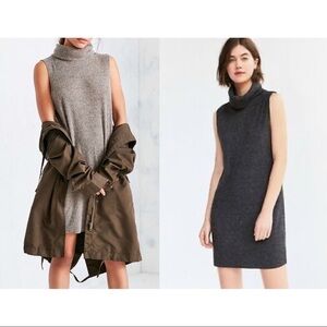 Silence & Noise Dark Gray Turtleneck Tunic